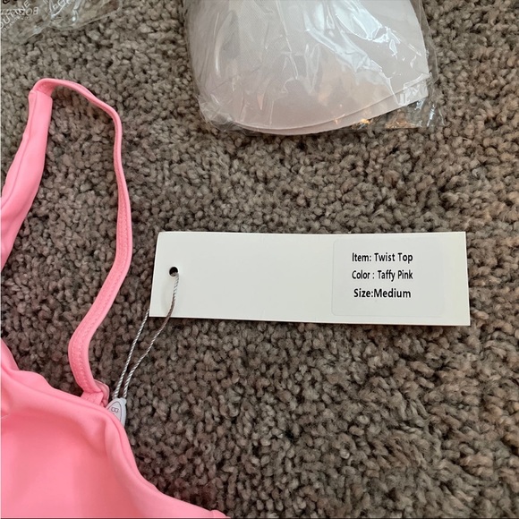 BoutineLA taffy pink twist top - Picture 3 of 5